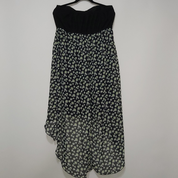 Black hi-low dress - Picture 3 of 4